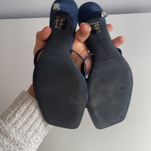 BLACK SUEDE STUDIO ARIELLE HEELS - Picture 6 of 6